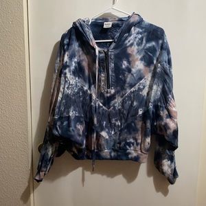 PINK tie-dye oversized hoodie